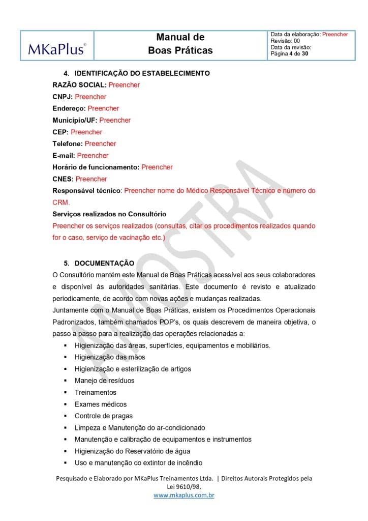 Pops Para Consultório Médico Pops Prontos E Editáveis